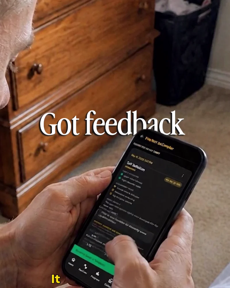 AI-assisted product-in-use campaign showing a mobile fitness interface